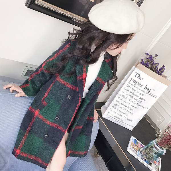 Φθινόπωρο-χειμώνα μακρύ παλτό για τα κορίτσια