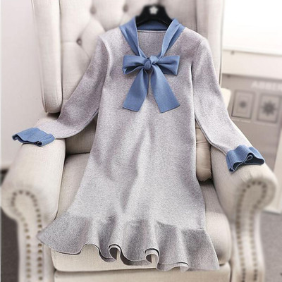 Casual φόρεμα κυρίες με όμορφη κορδέλα