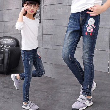 Модерни детски дънки за момичета,няколко модела 