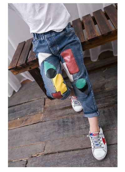 Μοντέρνα τζιν παιδιά για τα κορίτσια, διάφορα μοντέλα