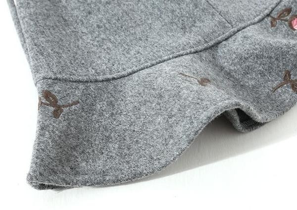 Καθημερινή φούστα κυρία με ψηλή μέση και κεντημένα άνθη