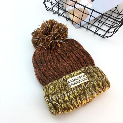 Χειμερινό μαλακό καπέλο από μαλλί με κουκούλα