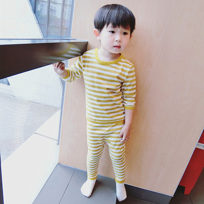 Раирана детска унисекс пижама в различни цветове