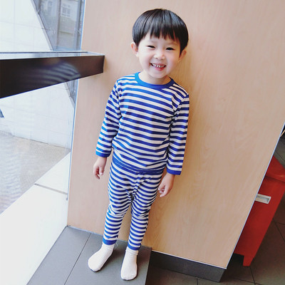 Раирана детска унисекс пижама в различни цветове