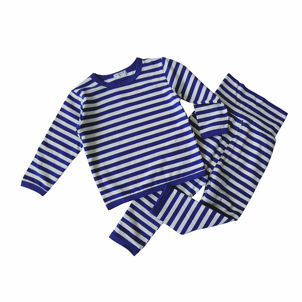 Раирана детска унисекс пижама в различни цветове