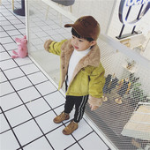 Παιδικό χειμωνιάτικο σακάκι για αγόρια γεμισμένο σε δύο χρώματα