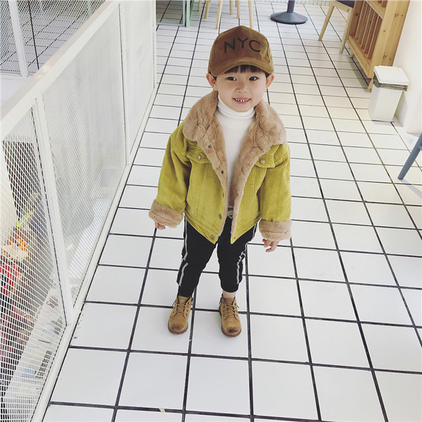 Παιδικό χειμωνιάτικο σακάκι για αγόρια γεμισμένο σε δύο χρώματα