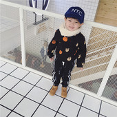 Παιδικό μαλακό και ζεστό πουλόβερ για αγόρια με γλυκές συμμαχίες σε δύο χρώματα