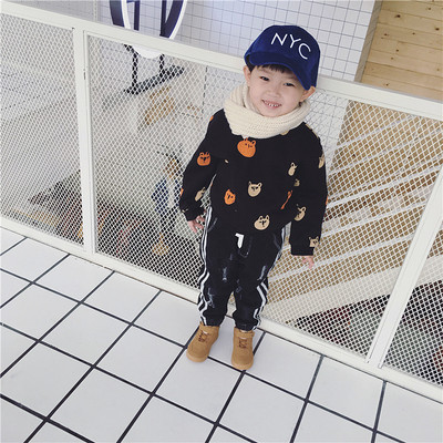 Παιδικό μαλακό και ζεστό πουλόβερ για αγόρια με γλυκές συμμαχίες σε δύο χρώματα