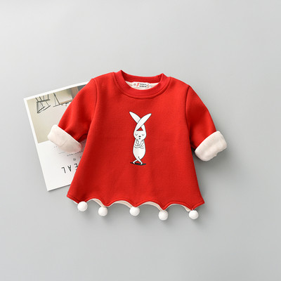 Ежедневен детски пуловер за момичета - интересен модел