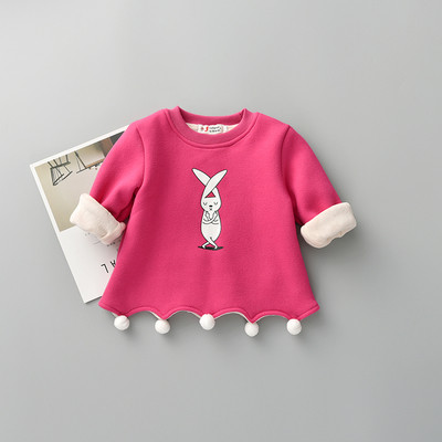 Ежедневен детски пуловер за момичета - интересен модел