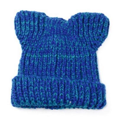 Дамска топла вълнена шапка с декоративни учишки,няколко модела