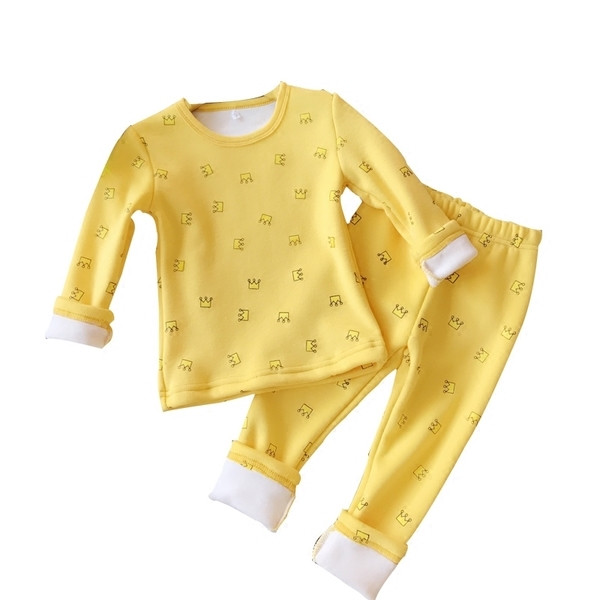 Детски есенно-зимен комплект за момичета от две части-блуза+клиинче,в четири цвята 