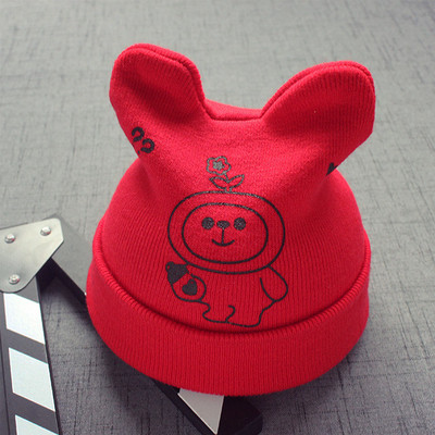 Зимна плетена шапка за момичета и момчета в различни цветове