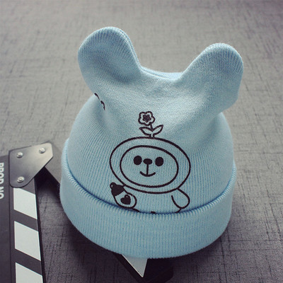 Зимна плетена шапка за момичета и момчета в различни цветове