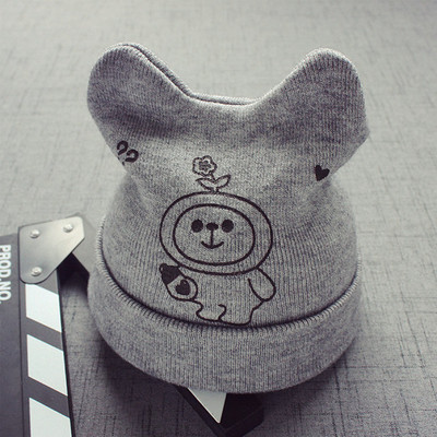 Зимна плетена шапка за момичета и момчета в различни цветове