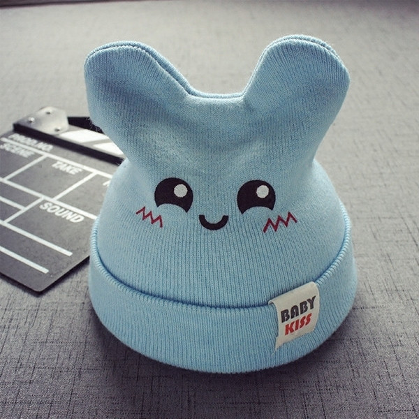 Зимна плетена шапка за момичета и момчета в различни цветове