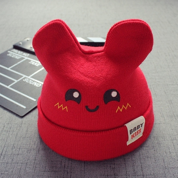 Зимна плетена шапка за момичета и момчета в различни цветове