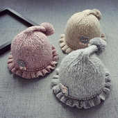 Вълнена шапка за момичета и момчета в няколко цвята