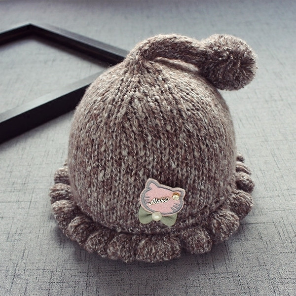 Вълнена шапка за момичета и момчета в няколко цвята