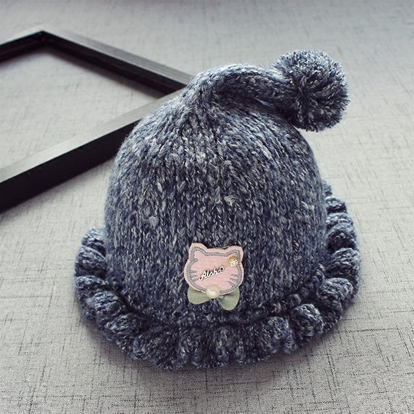 Вълнена шапка за момичета и момчета в няколко цвята