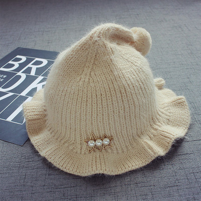 Стилна ежедневна шапка за момичета с перли