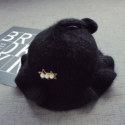 Стилна ежедневна шапка за момичета с перли