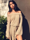 Спортно-елегантна дамска рокля от фино плетиво с коланче в четири цвята