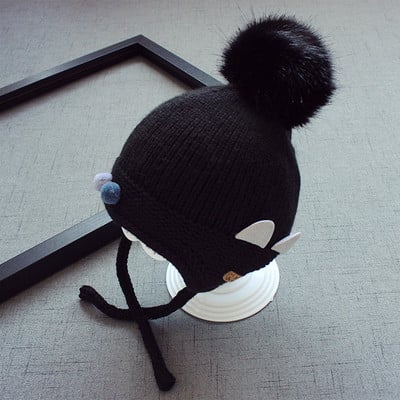 Плетена шапка за момичета и момчета