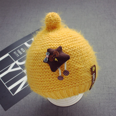 Шапка за момичета с надпис и 3D декорация