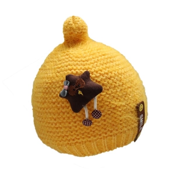 Шапка за момичета с надпис и 3D декорация