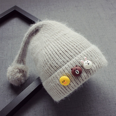 Детска шапка с анимационни декорации и в много цветове