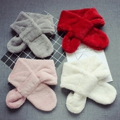 Стилен плюшен детски шал в много цветове