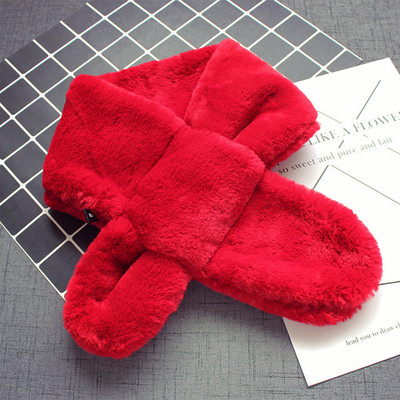 Стилен плюшен детски шал в много цветове