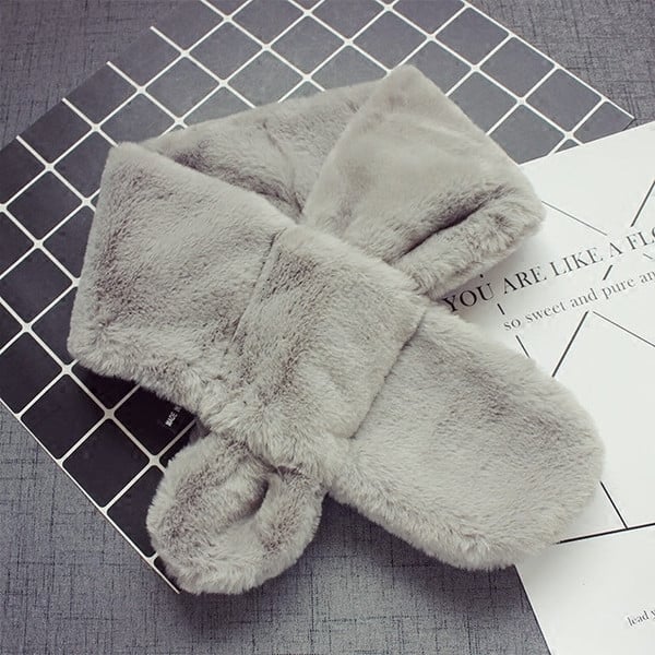 Стилен плюшен детски шал в много цветове