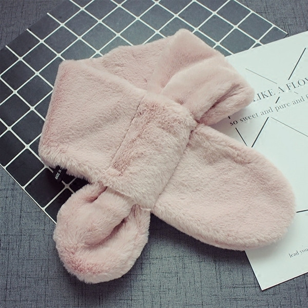 Стилен плюшен детски шал в много цветове