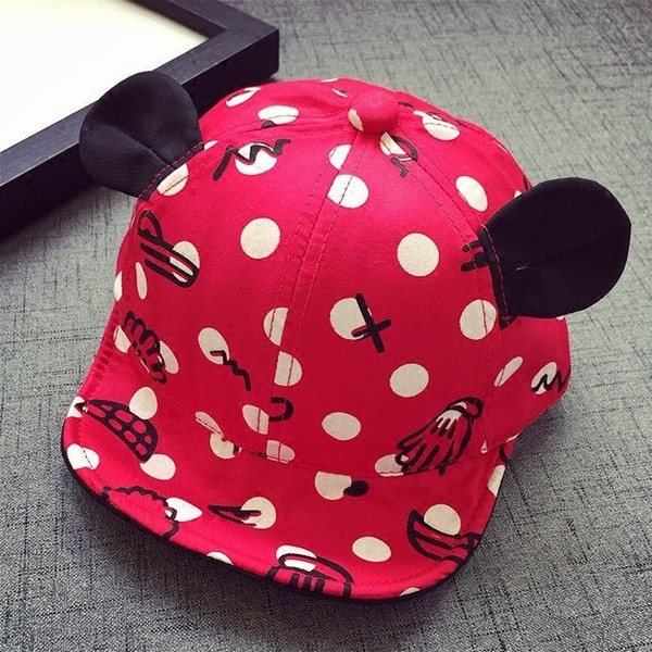 Ежедневна детска шапка за момичета и момчета с козирка и ушички