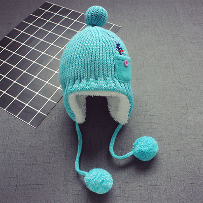 Зимна детска шапка за момичета и момчета 