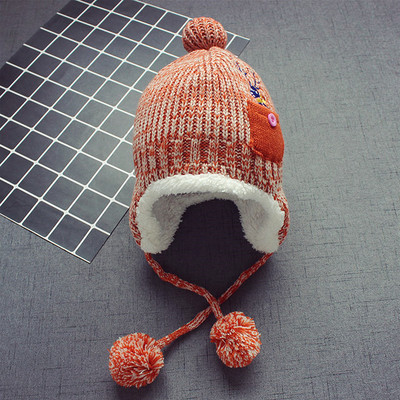 Зимна детска шапка за момичета и момчета 