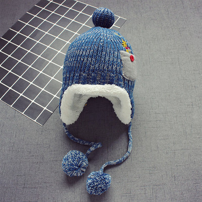 Зимна детска шапка за момичета и момчета 