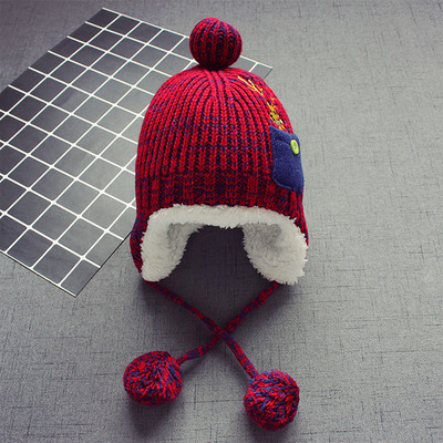 Зимна детска шапка за момичета и момчета 