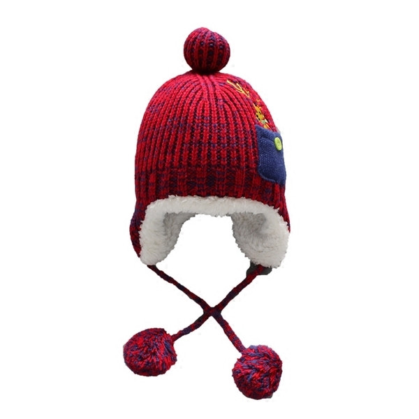 Зимна детска шапка за момичета и момчета 