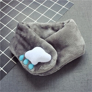 Плюшен детски шал с 3D декорация в различни цветове