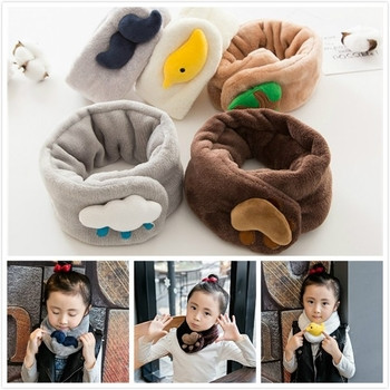 Плюшен детски шал с 3D декорация в различни цветове