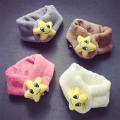 Детски шал за момичета и момчета в няколко цвята с декорация