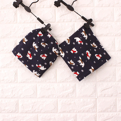 Детски зимен комплект с принт - шал + шапка в много цветове