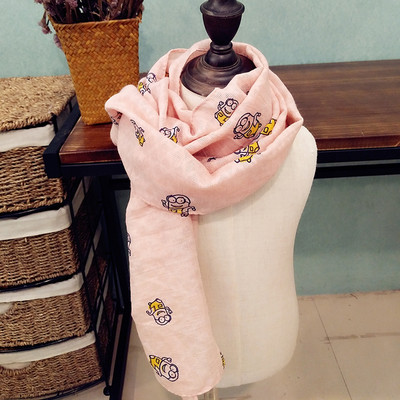 Детски шал с принт в много различни цветове, подходящи за зимата