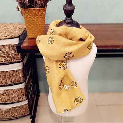 Детски шал с принт в много различни цветове, подходящи за зимата