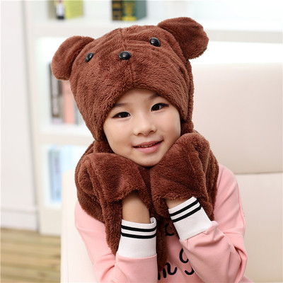 Интересен комплект детски шал,шапка + ръкавици в различни цветове