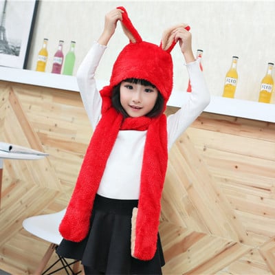 Интересен комплект детски шал,шапка + ръкавици в различни цветове